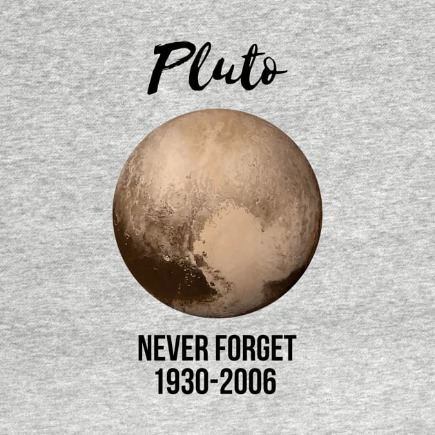 Pluto never forget geek nerd gift idea by RedYolk